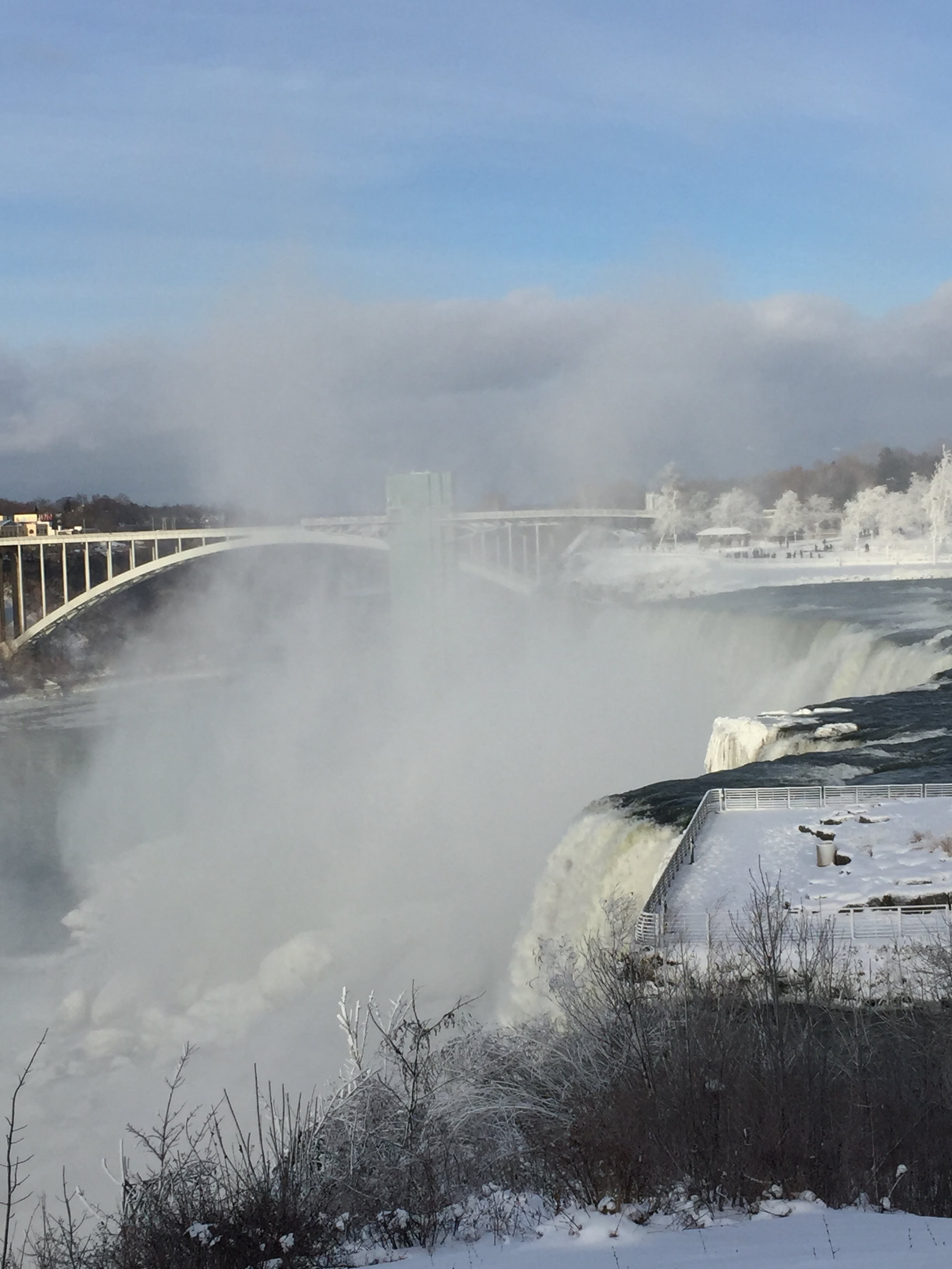 Niagara fall in Winter, Niagara, Usa North America