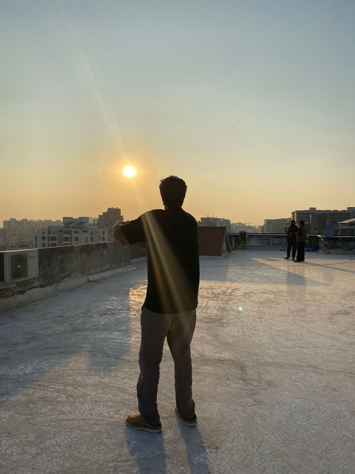 Kite Flying, Sunset