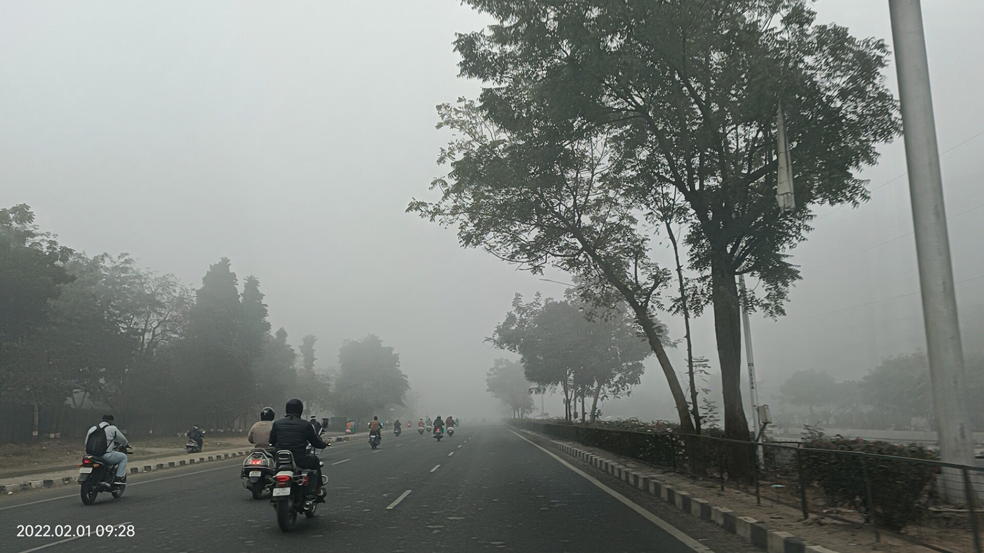 Smoky day in Ahmedabad