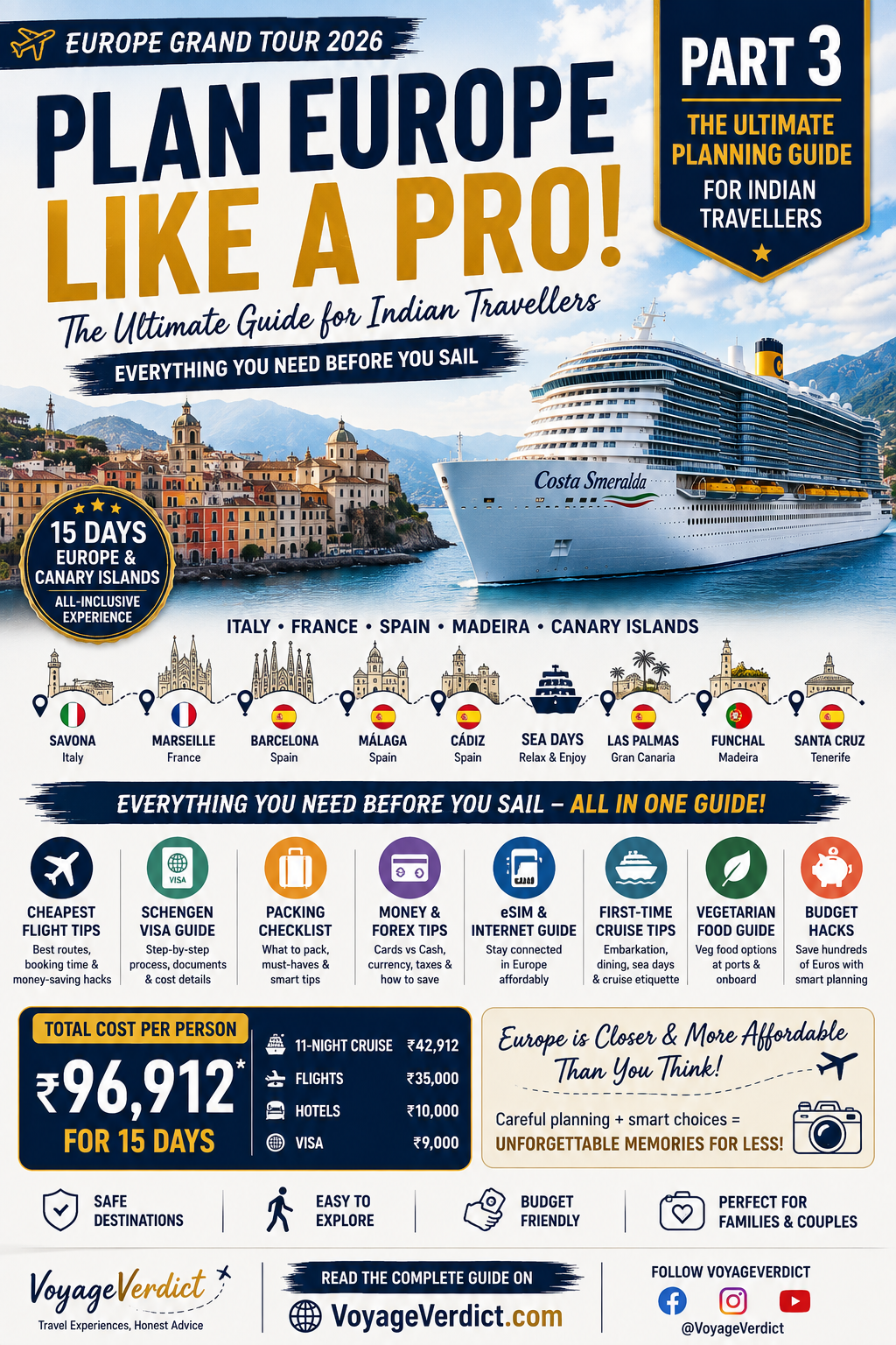 The Ultimate Europe Cruise Planning Guide for Indian Travellers